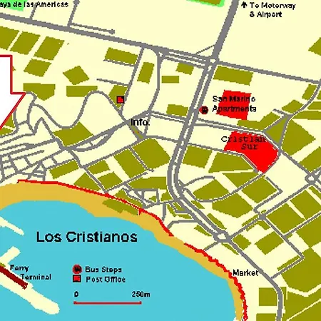 Ocean View Over Cristianos, Playa Vistas Διαμέρισμα *